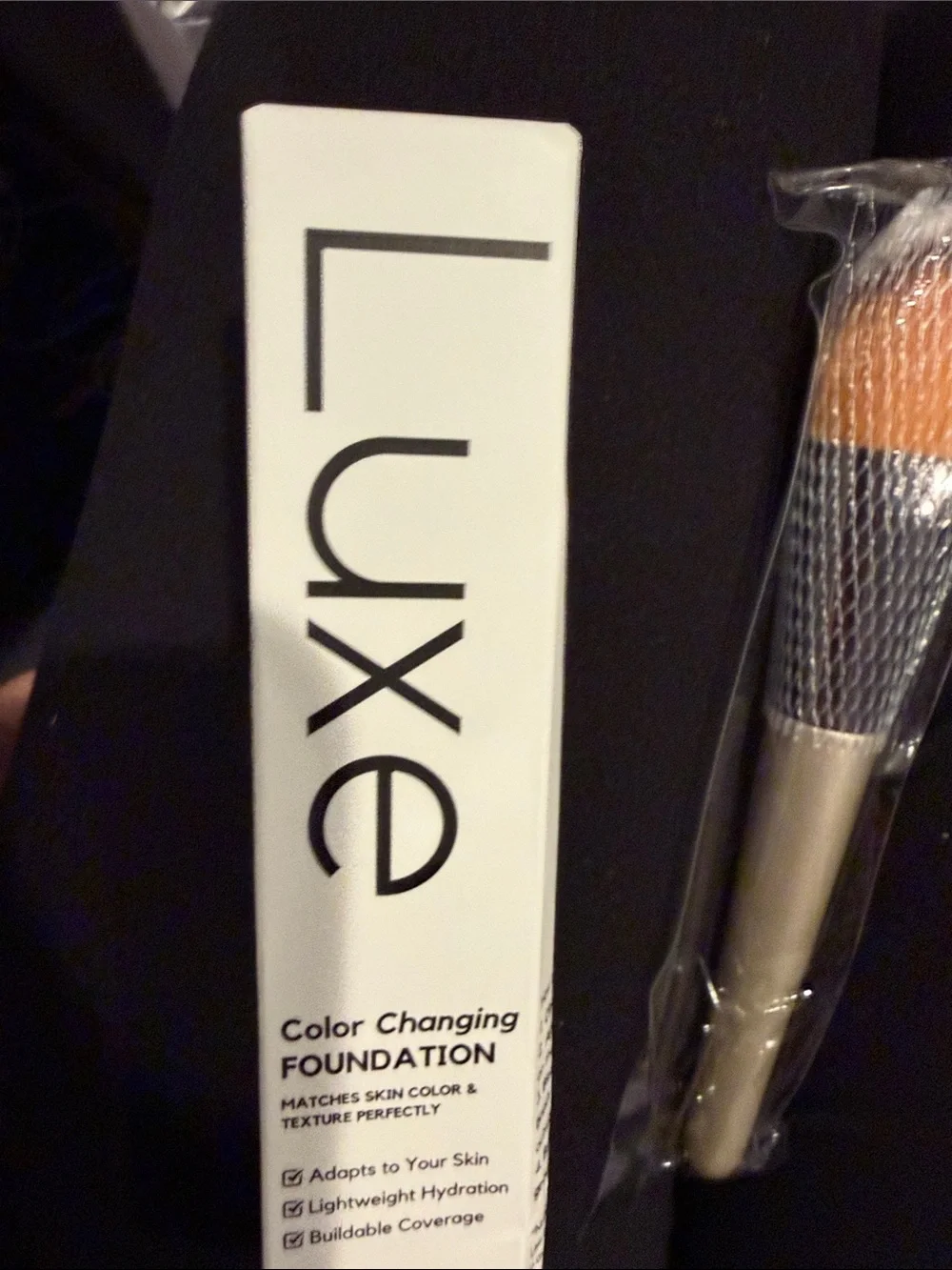 Luxe Color Changing Foundation 3 piece set - Light, Medium & the brush.